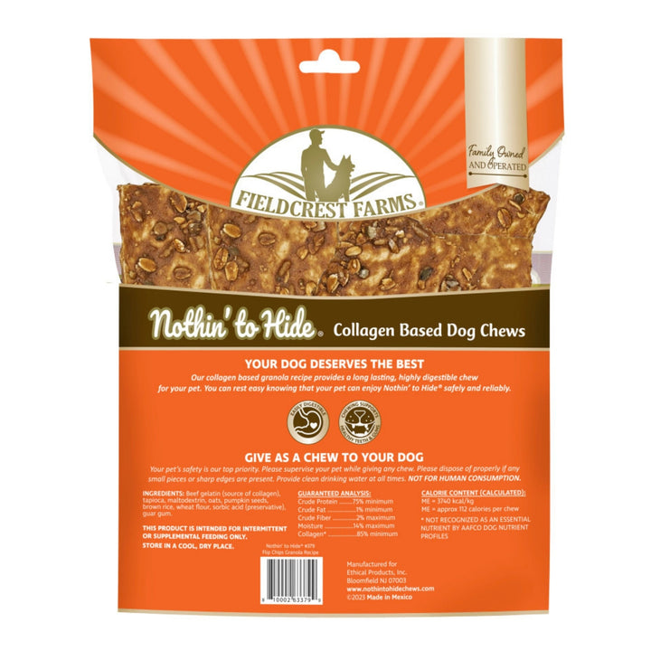 Fieldcrest Farms Nothin' To Hide Flip Chips Dog Treat Granola, 1ea/8 pk