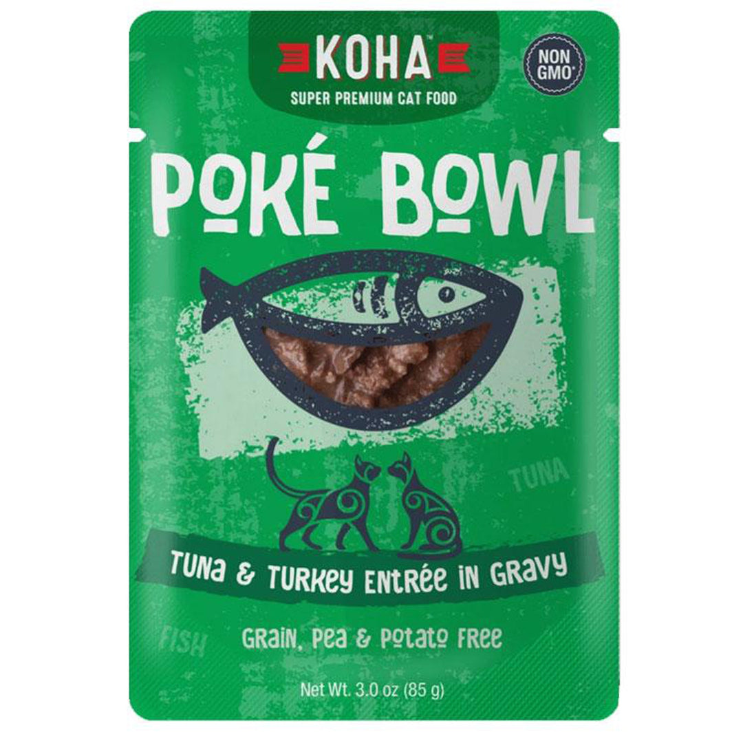 Koha Cat Grain Free PokÃƒÂ© Tuna & Turkey 3oz.(Case of 24)