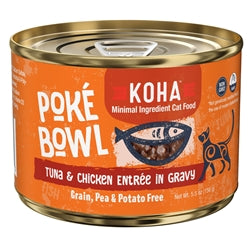 Koha Cat Grain Free Pok Tuna and Chicken 5.5oz.(Case of 24)