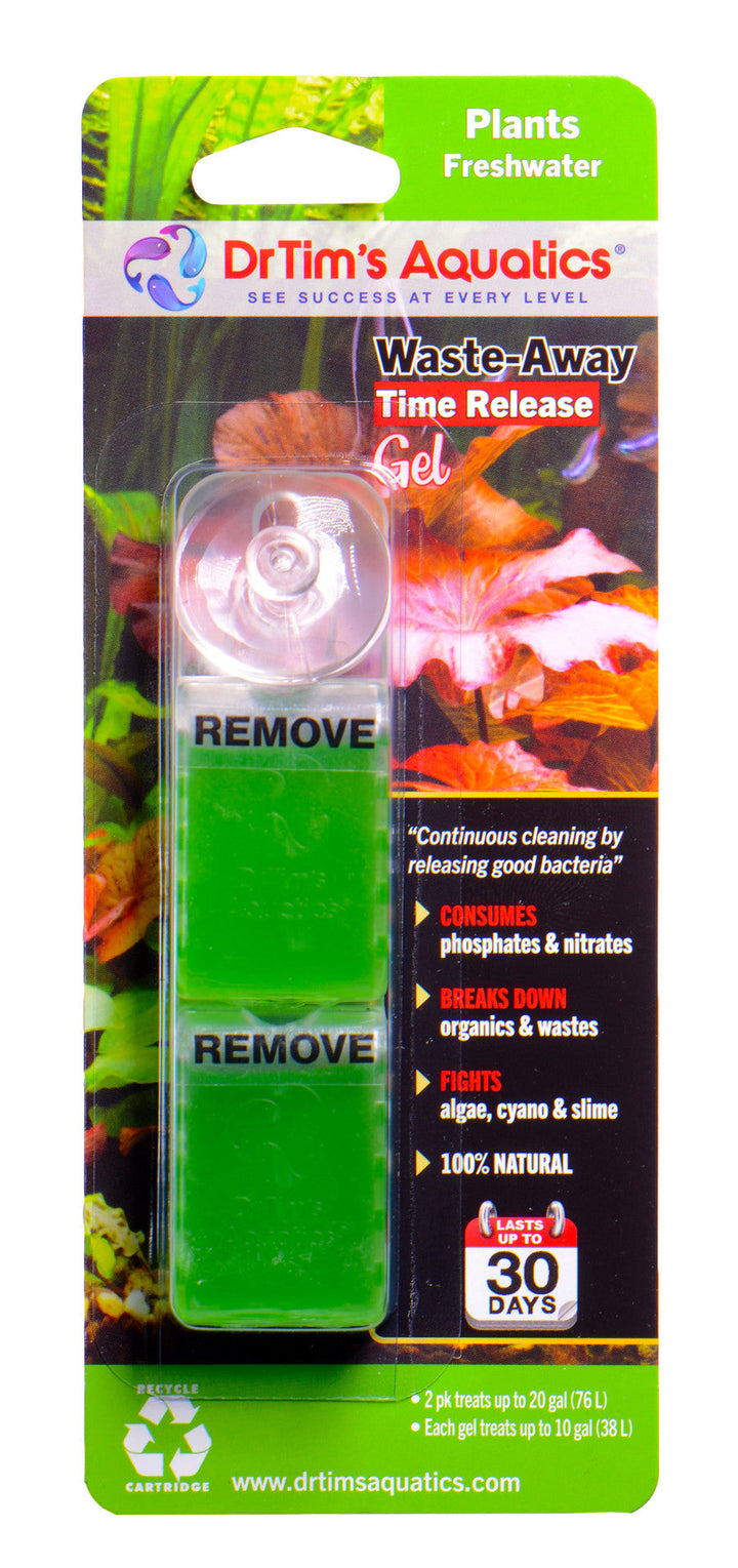 Dr. Tim's Aquatics Waste-Away Time Release Gel for Plant Tanks 1ea/20 gal, 2 pk