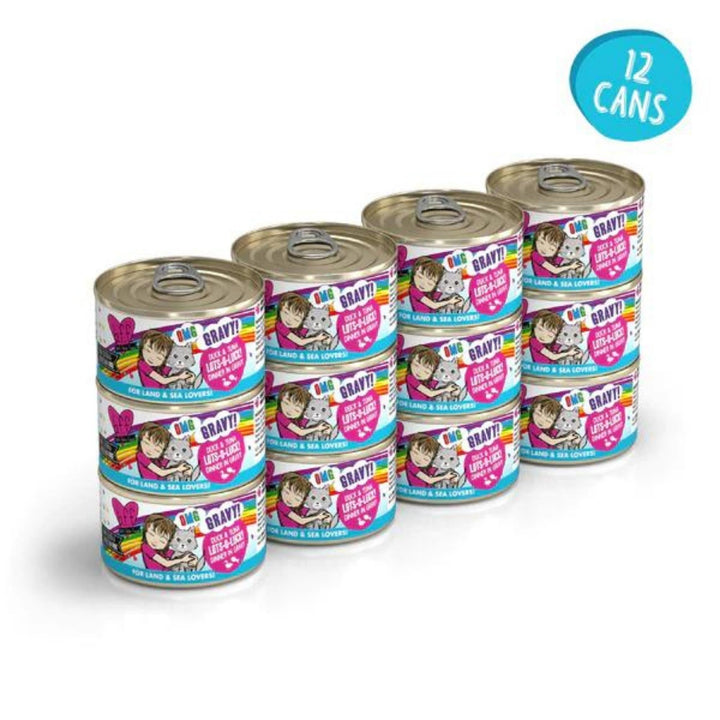 BFF Cat OMG Duck & Tuna Lots-O-Luck! Dinner in Gravy 2.8oz. (Case of 12)