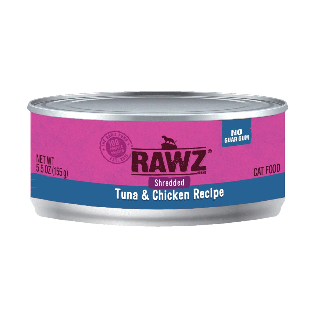 Rawz Cat Shredded Tuna Chicken 5.5oz. (Case of 24)