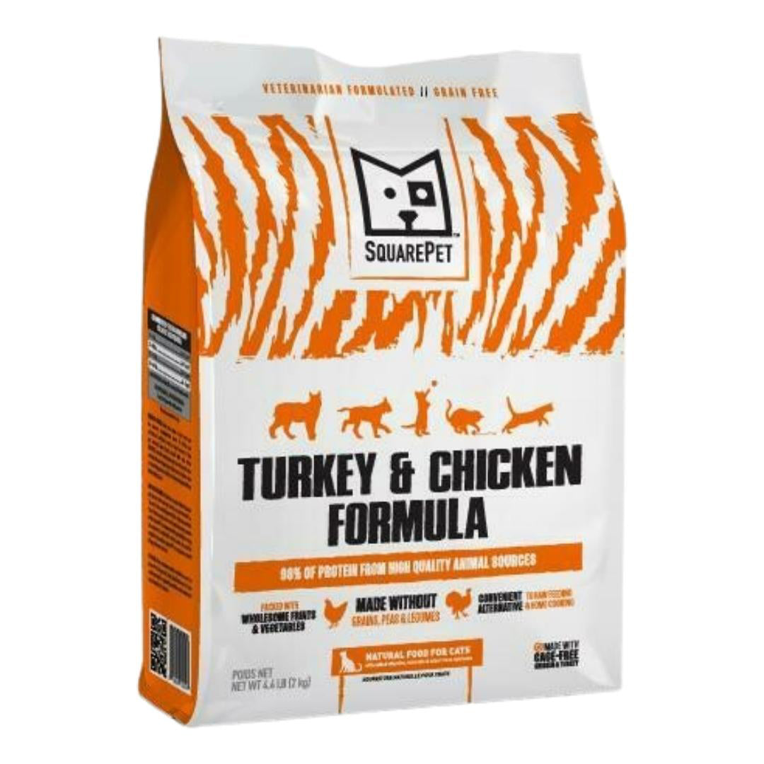 SquarePet Cat Turkey Chicken 4.4Lb