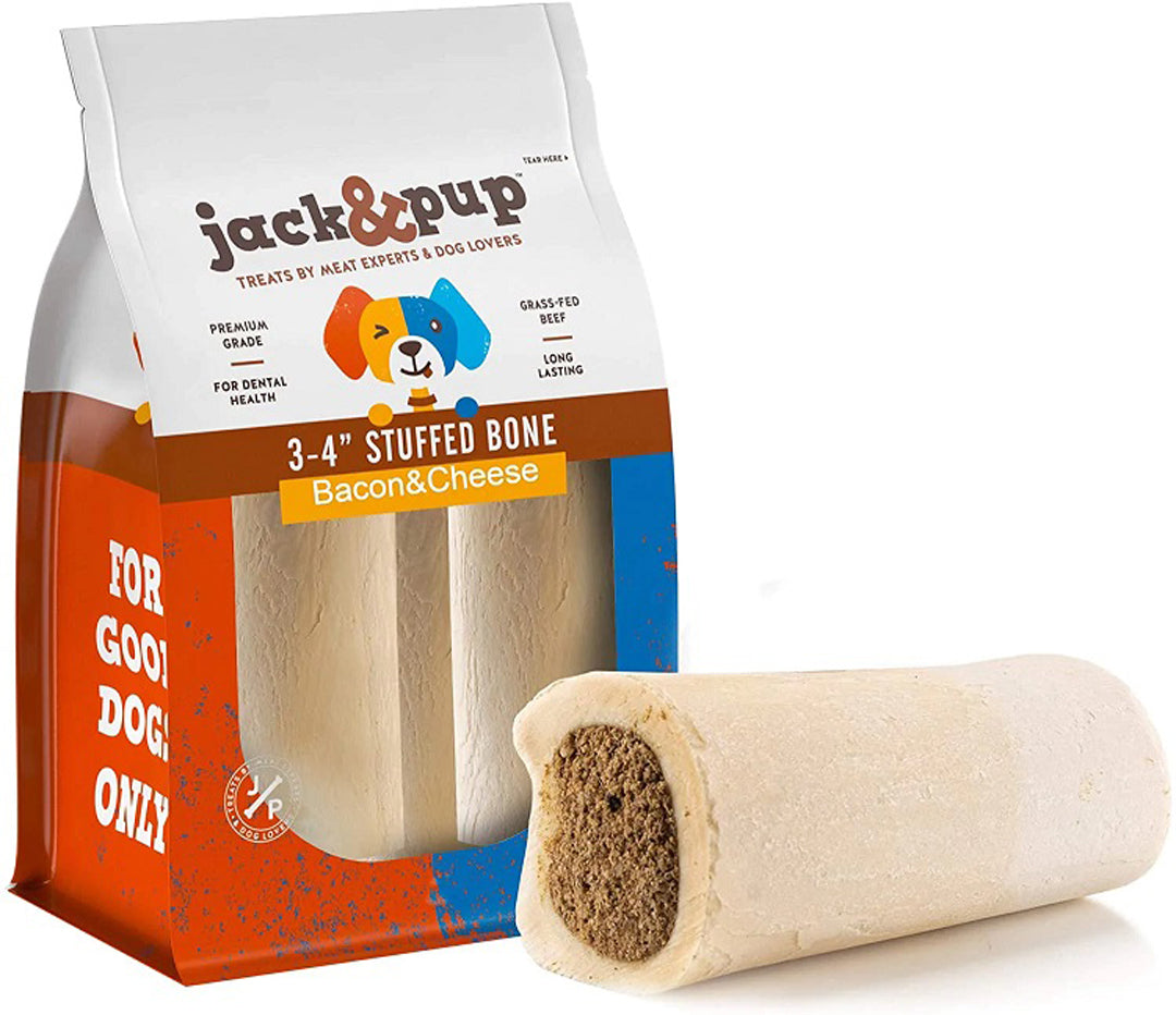 Jack & Pup 3-4In Bacon & Cheesebone 2Pk