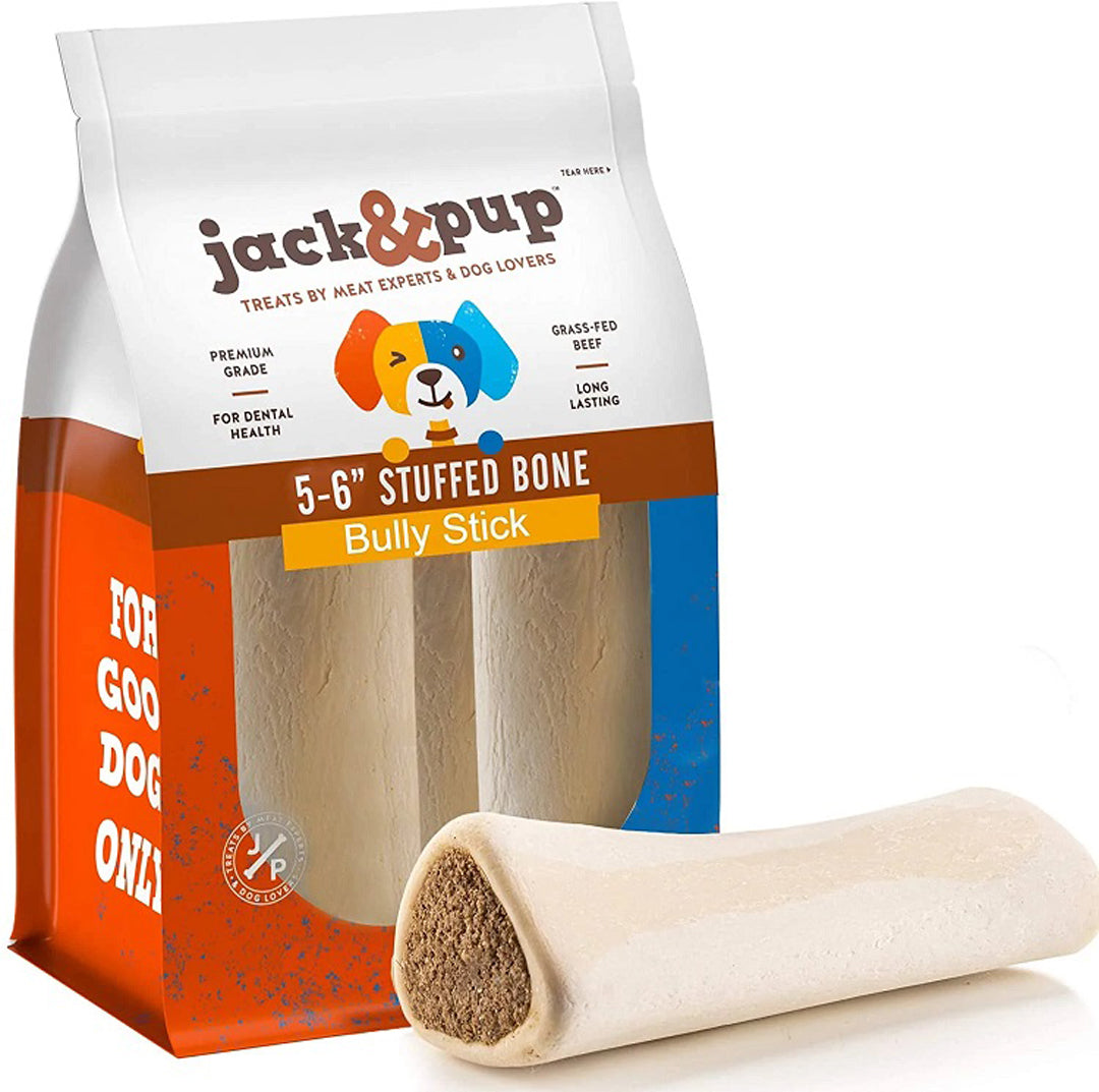 Jack & Pup 5-6In Bully Stick Bone 2Pk