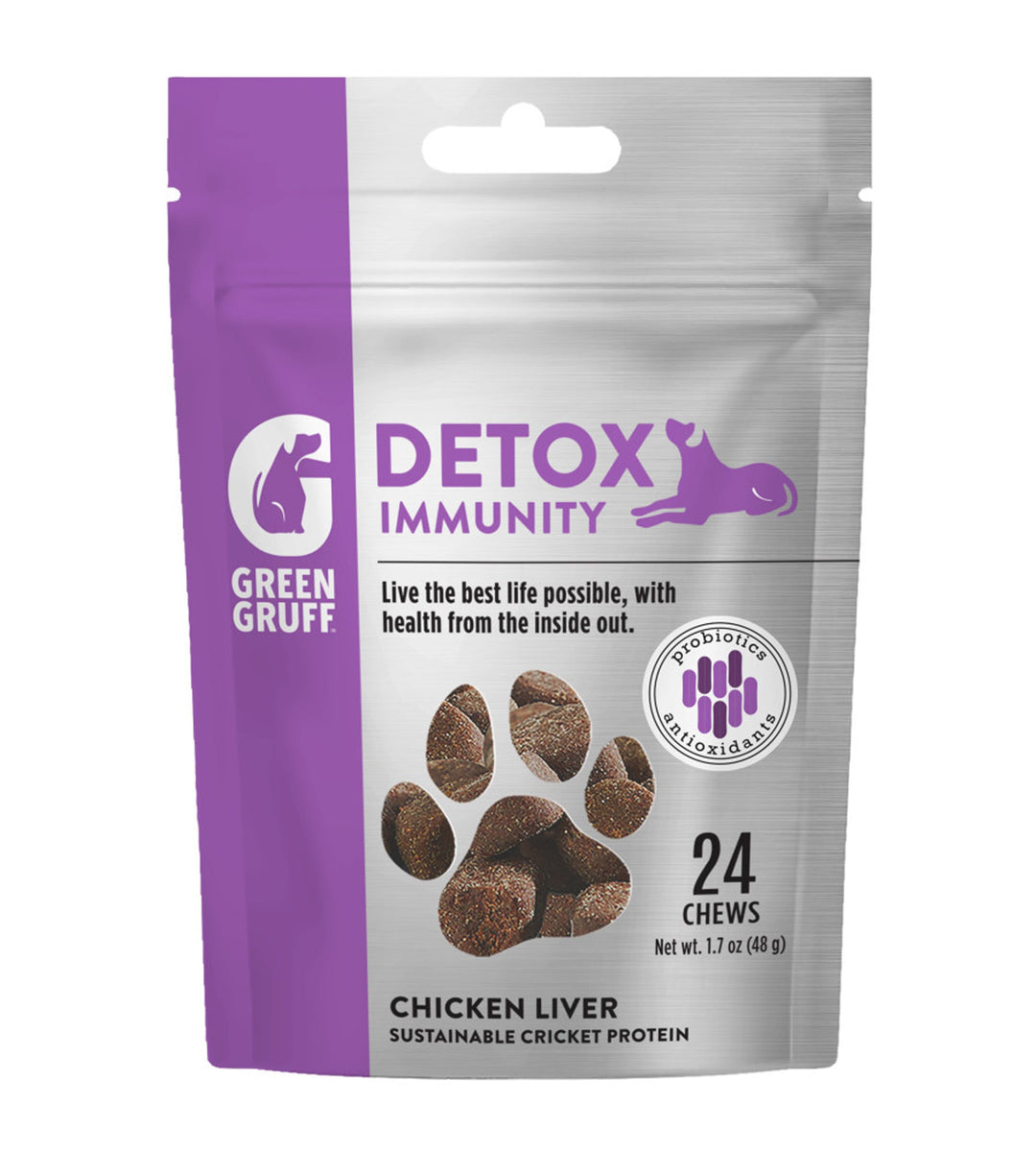 Green Gruff Detox Immunity Dog Supplements 1ea/24 ct