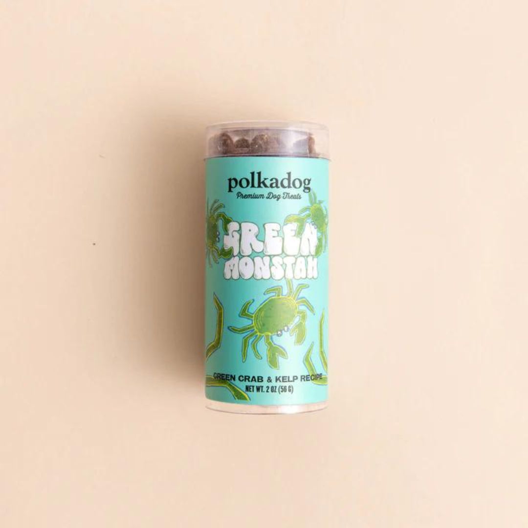 Polka Dog Bakery Dog Green Monstah Bits 2Oz Tube