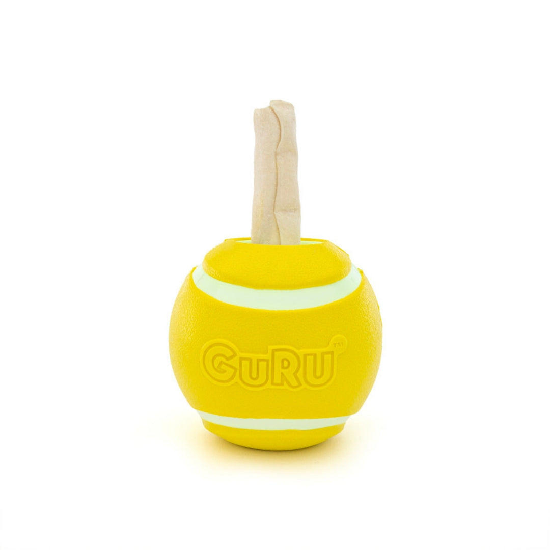 GURU Tennis Treat Holder Ball Dog Toy 1ea/MD