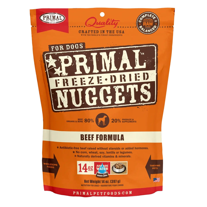 Primal Pet Foods Freeze Dried Dog Food 5.5oz.- Beef