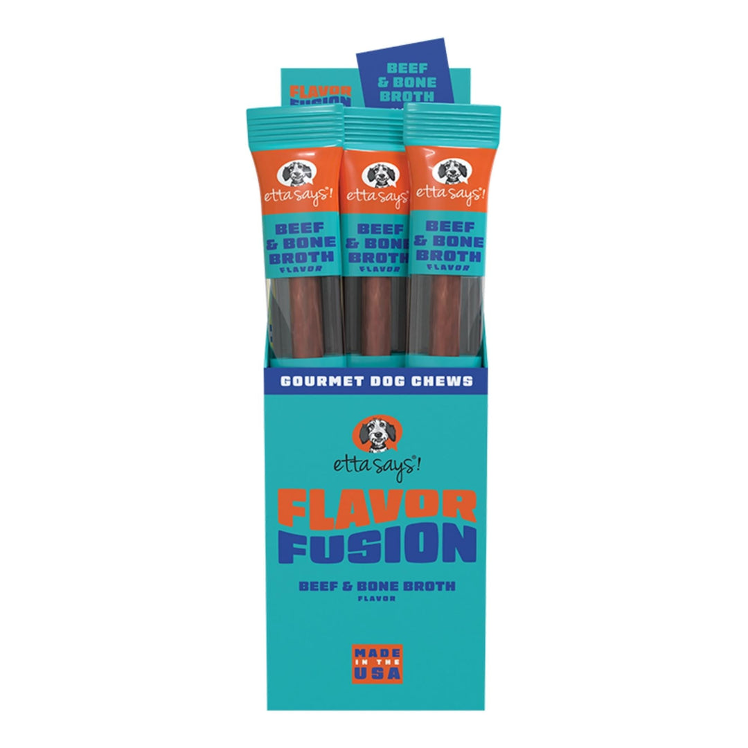 Etta Says Dog Flavor Fusion Chew Beef 1.75oz. (Case of 12)