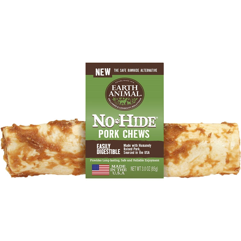 Earth Animal Dog No-Hide Pork 11 Inches (Case Of 12)