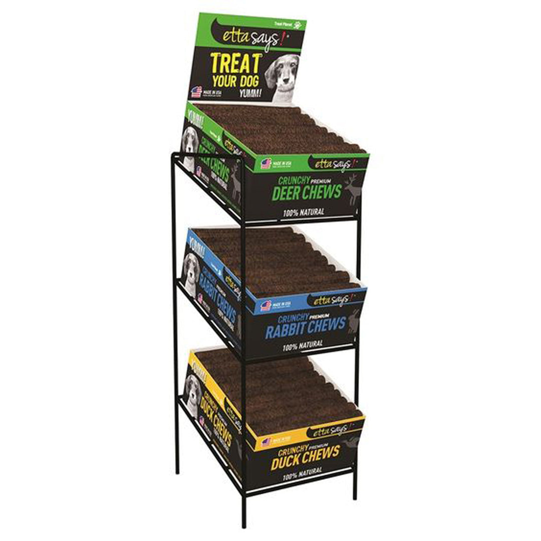 Etta Says! Metal Counter Display Rack - Free With 3 Boxes Of Chews