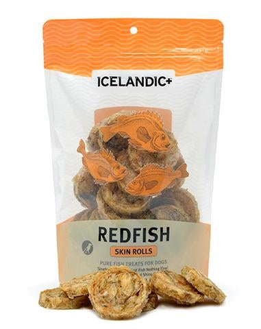 Icelandic+ Redfish Skin Rolls (3oz. Bag Case + Free Sample Bag) (Sell As Case 6)