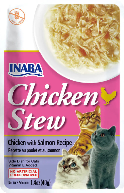 Inaba Cat Stew Chicken Salmon 1.04oz (6 Count)