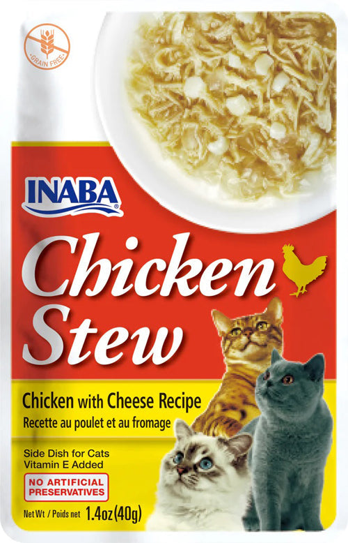 **Inaba Cat Stew Chicken Cheese 1.04oz (6 Count)