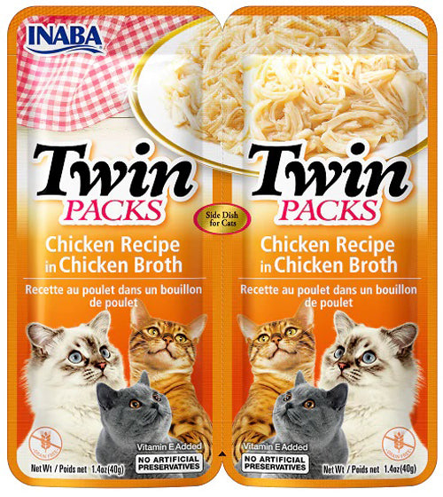 **Inaba Cat Twin Pack Chicken in Chicken Broth 2.08oz. (6 Count)