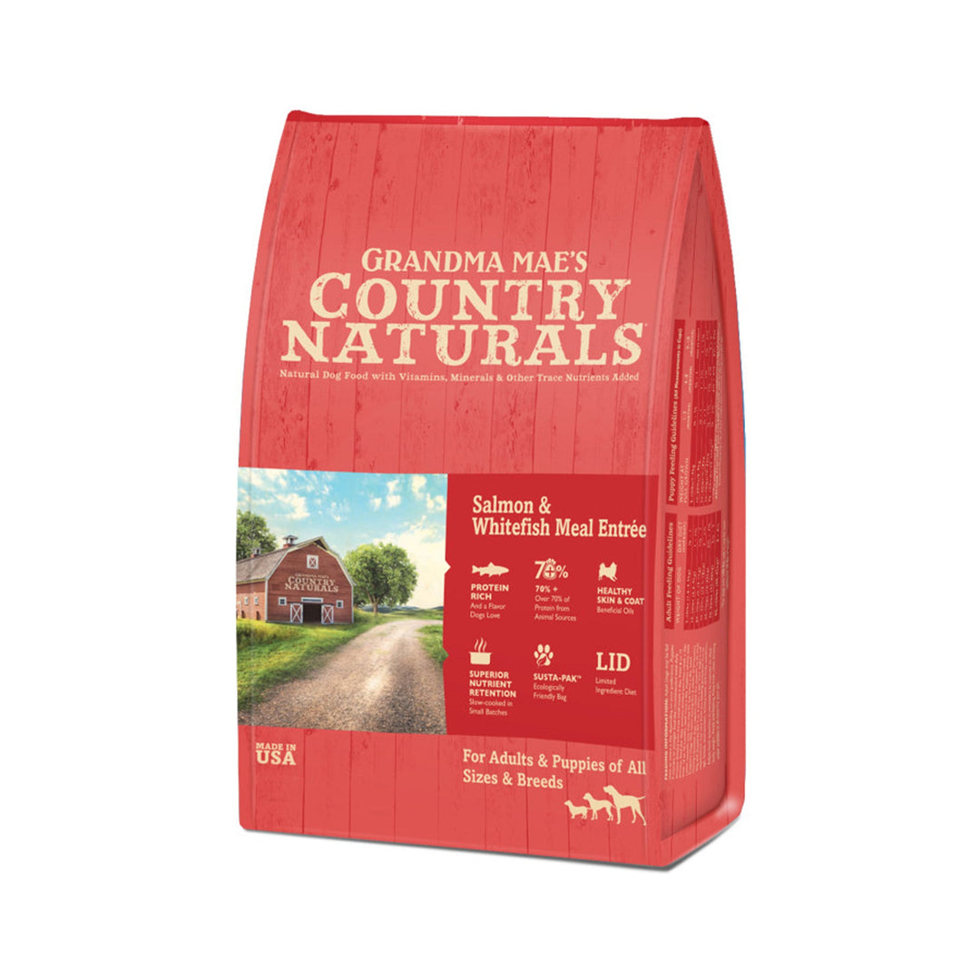 Grandma Mae's Country Naturals Dry Dog Food Salmon & Whitefish Meal 1ea/25 lb