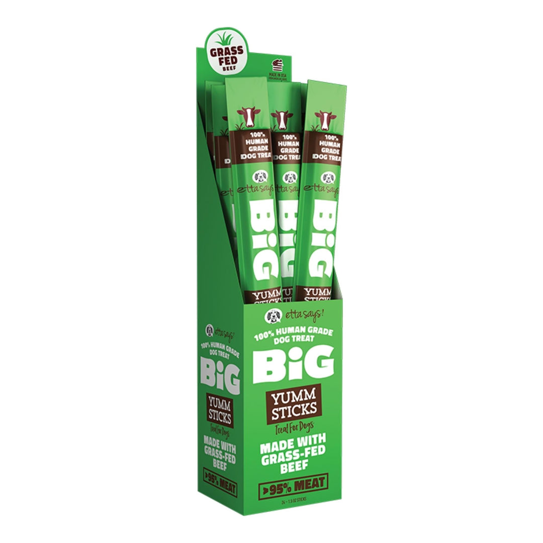 Etta Says Dog Grain Free Yum Stick Big Beef (Case of 24)