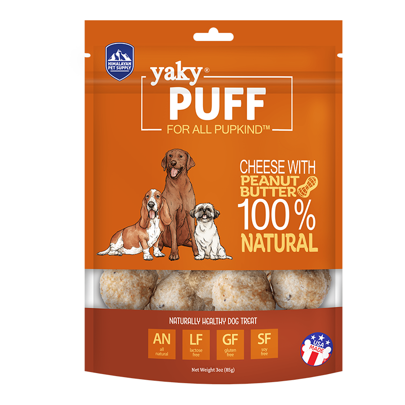 Himalayan Dog Yaky Puff Peanut Butter 2oz.