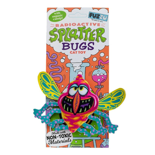 Fuzzu Splatterbugs - Zinger Cat Toy