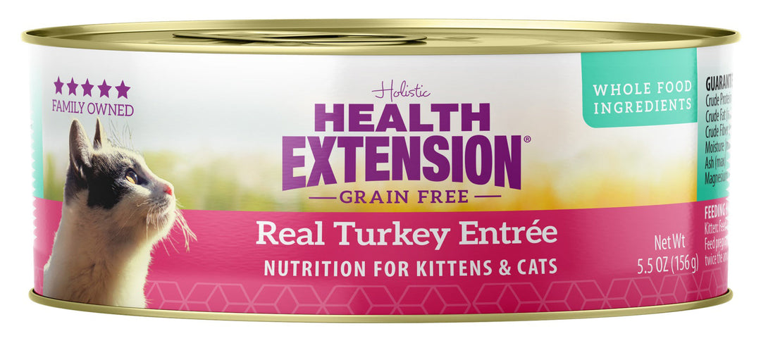 Health Extension Turkey Entree Cat Food 5.5oz (Case of 24)