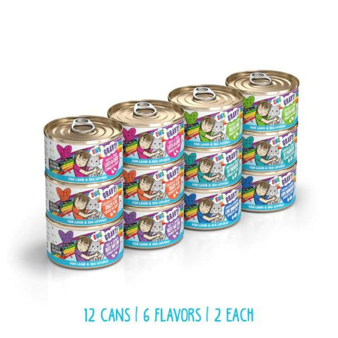 BFF Cat Omg Rainbow Road Variety Pack 2.8oz.(Case of 12)