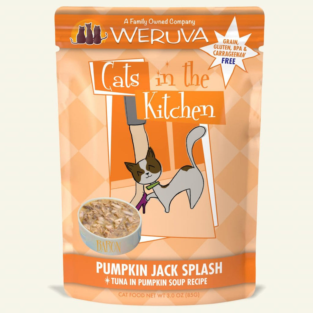 Cats In The Kitchen Pumpkin Jack Splash Tuna in Pumpkin Soup 3oz. Pouch (Case of 12)