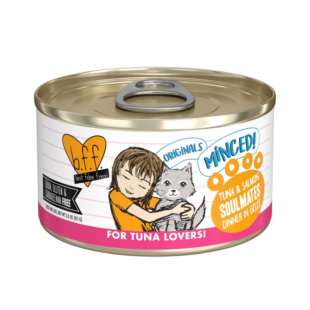 BFF Cat Originals Tuna and Salmon Soulmates Dinner in Gele 3oz. (Case of 24)