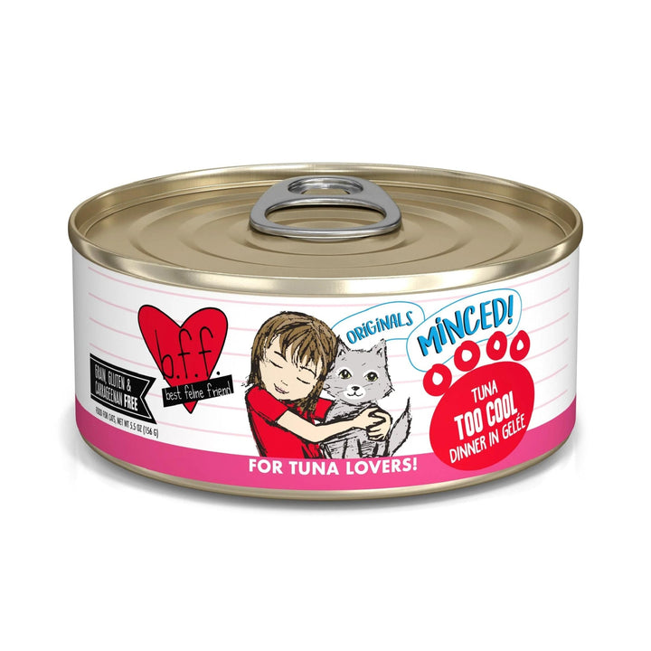 BFF Cat Originals Tuna Too Cool Tuna Dinner in Gele 5.5oz. (Case of 24)