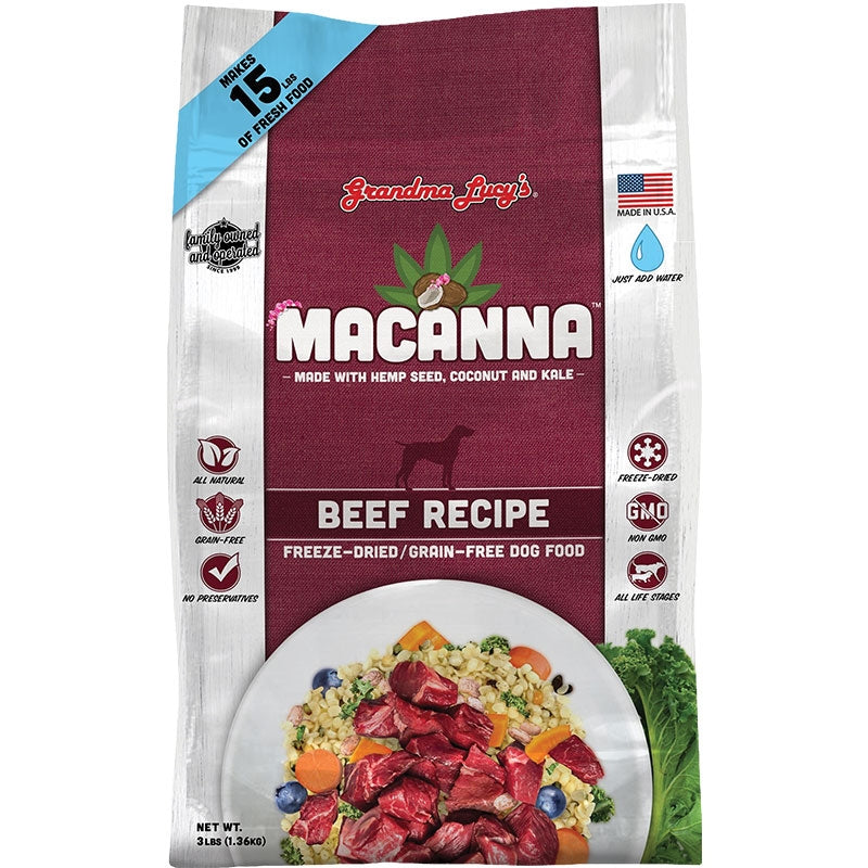 Grandma Lucys Dog Macanna Ana Grain Free Free Beef Trial 1 Lbs