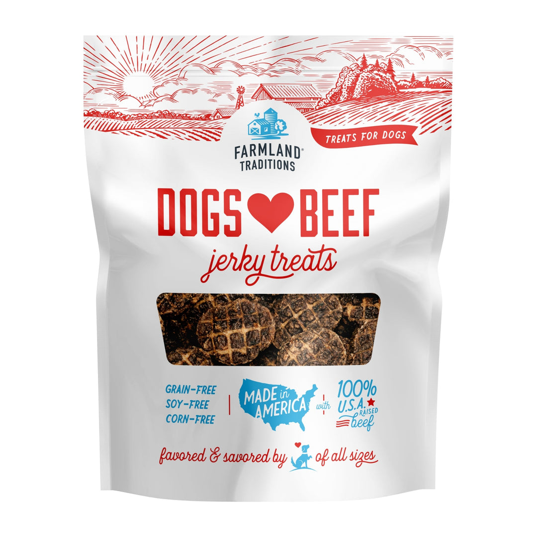 Farmland Traditions Dogs Love Beef Jerky Dog Treats 1ea/40oz.