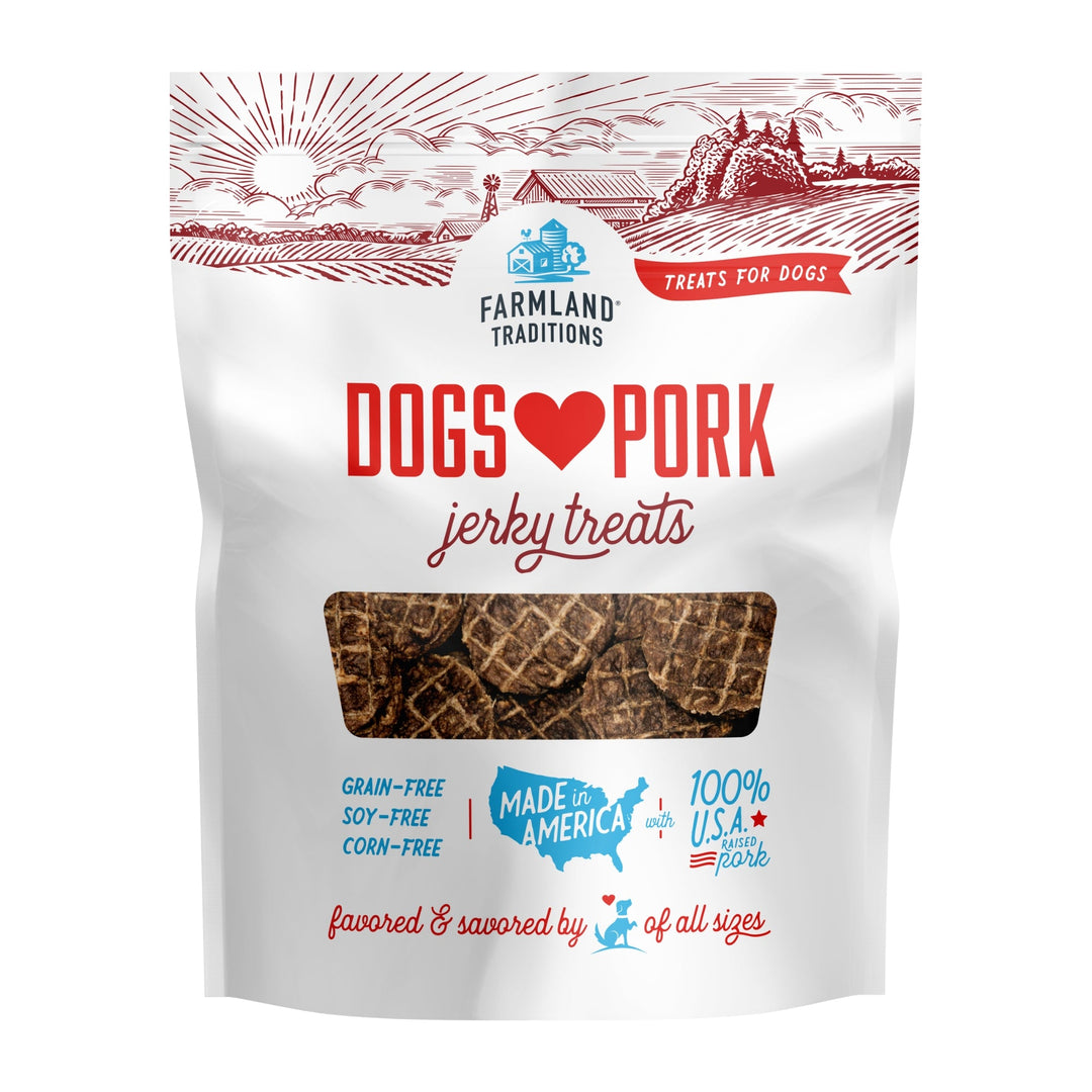 Farmland Traditions Dogs Love Pork Jerky Dog Treats 1ea/40oz.