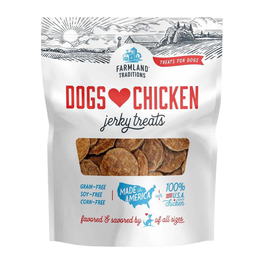 Farmland Traditions Dogs Love Chicken Jerky Dog Treats 1ea/6oz.