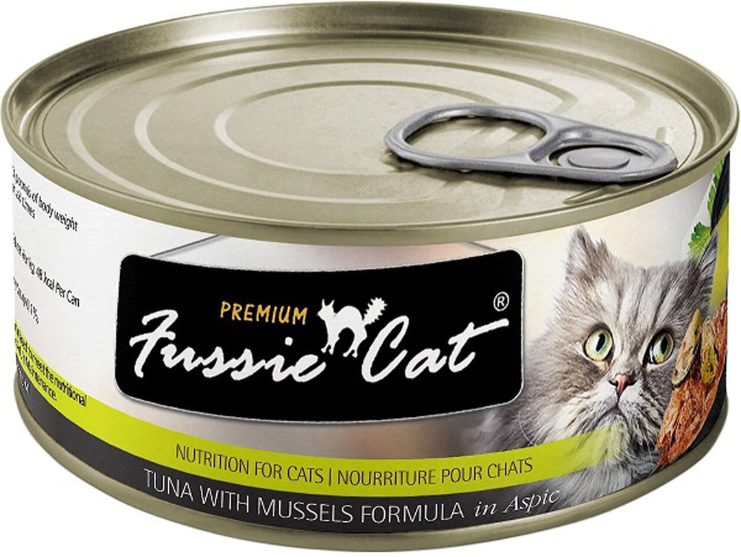 **Fussie Cat Premium Tuna Mussels In Aspic 2.82oz. (Case of 24)