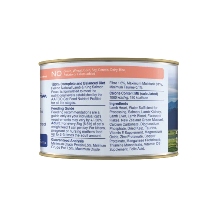 Feline Natural Canned Lamb & Salmon 6oz. (Case of 12)