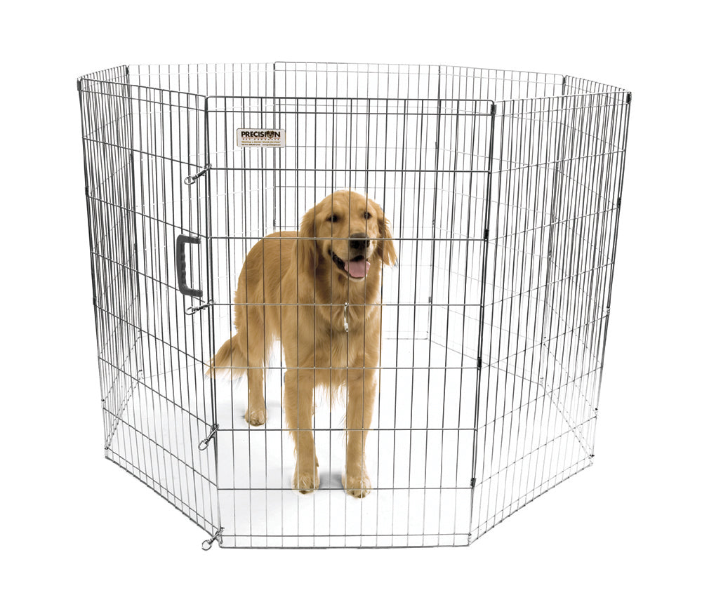 Precision Pet Products Exercise Pen Silver 1ea/42 in