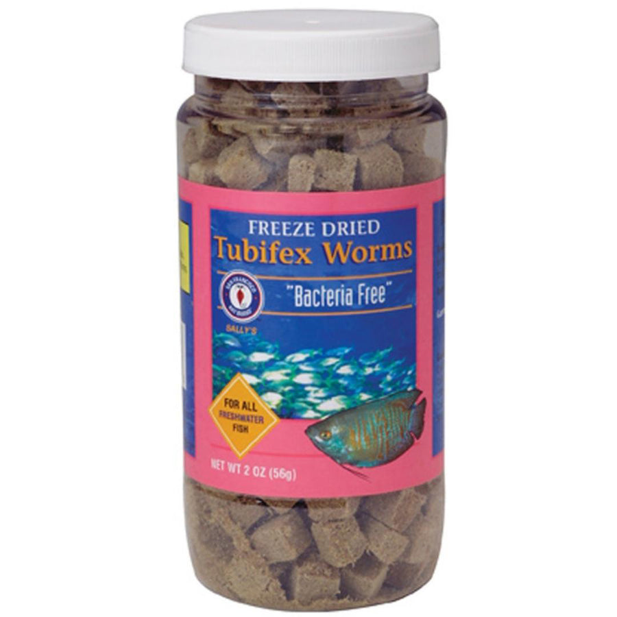 San Francisco Bay Brand Bacteria Free Tubifex Worms Freeze Dried Fish Food 56 g: 1ea/2 oz