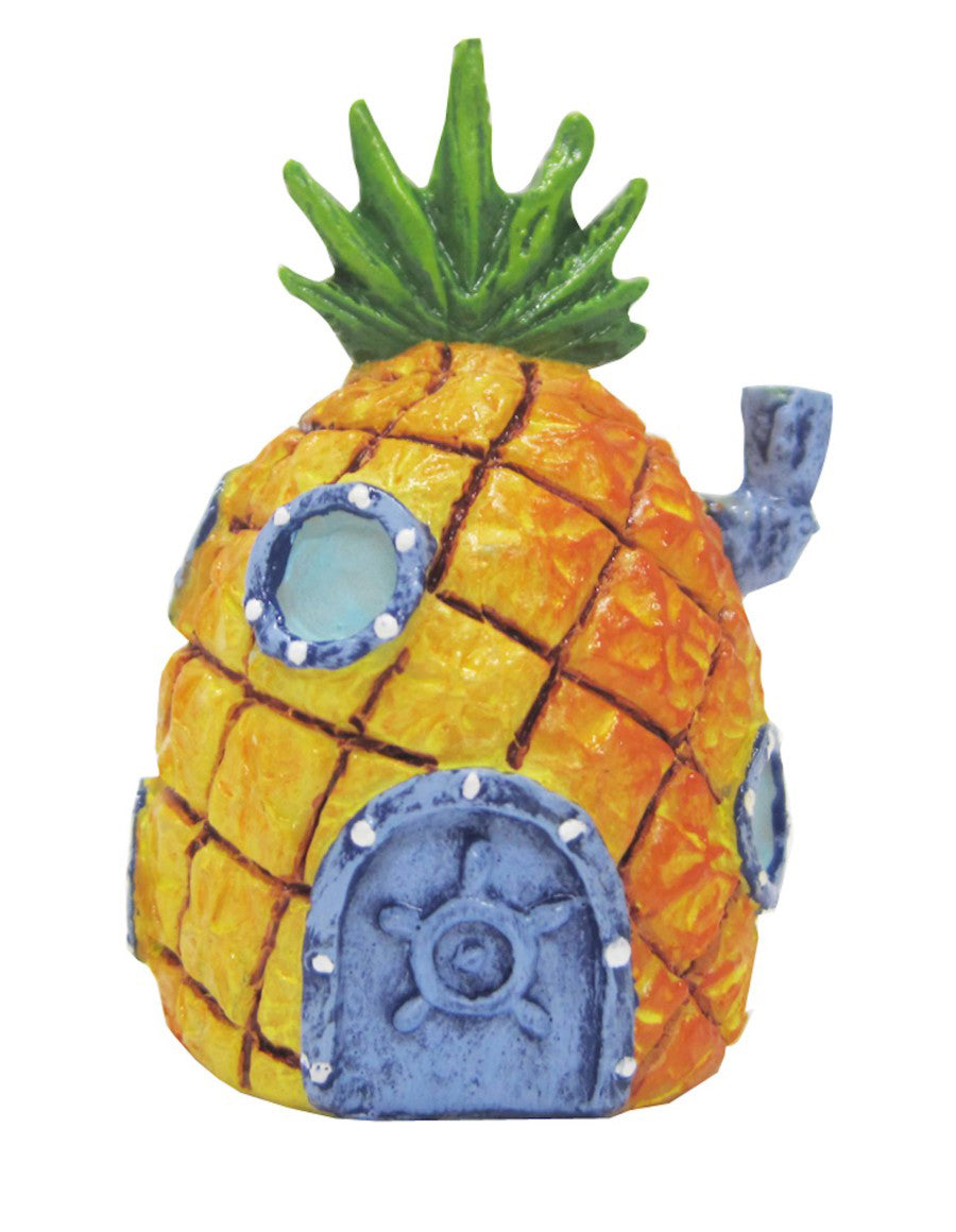 SpongeBob Pineapple Home Aquarium Ornament Orange; Grey; Green 2 in Mini