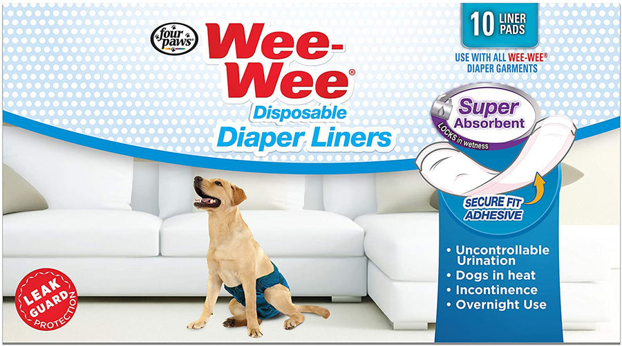 Four Paws Wee Wee Dog Diaper Garment Pads