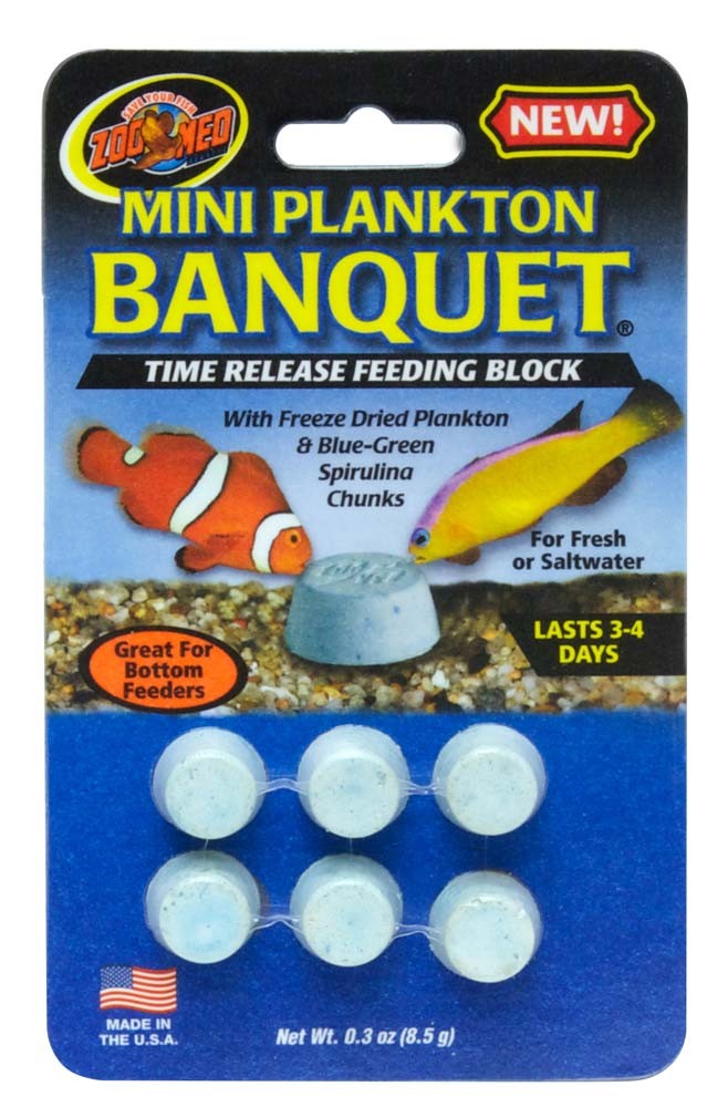 Zoo Med Plankton Banquet Fish Feeding Block 0.3 oz Mini