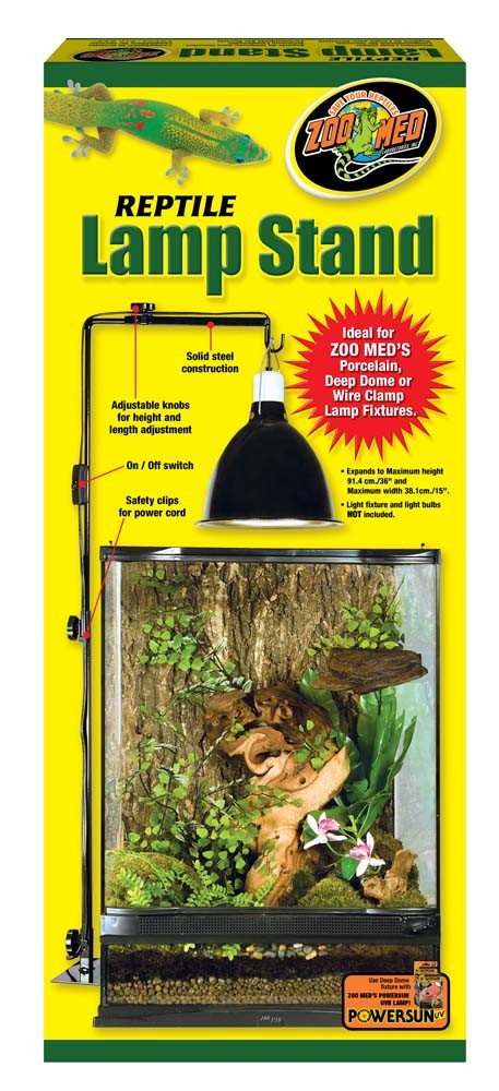 Zoo Med Reptile Lamp Stand Black Large