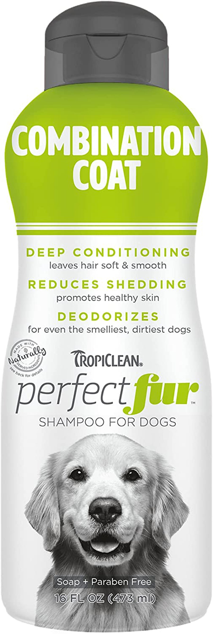 TropiClean PerfectFur Long Haired Coat Shampoo for Dogs 16oz