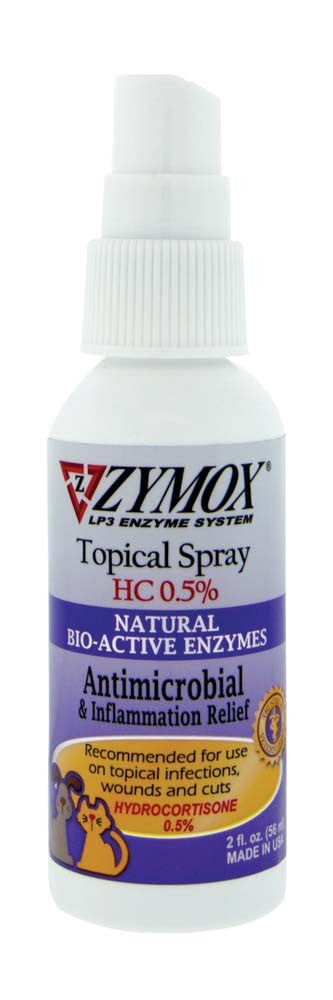 Zymox Topical Spray 0.5% Hydrocortisone 2 fl. oz