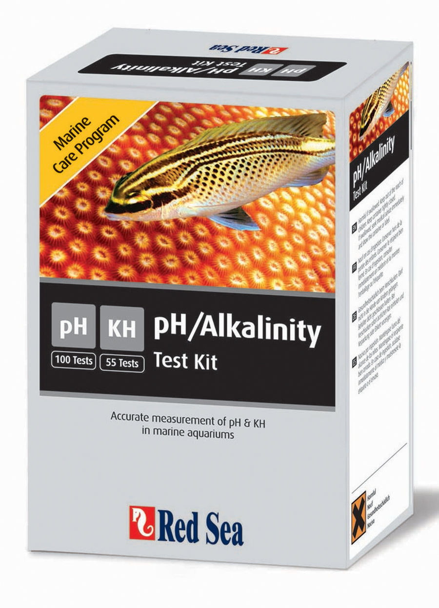 Red Sea Marine Care Program pH and Alkalinity Test Kit pH: 100 tests Alkalinity: 55 tests
