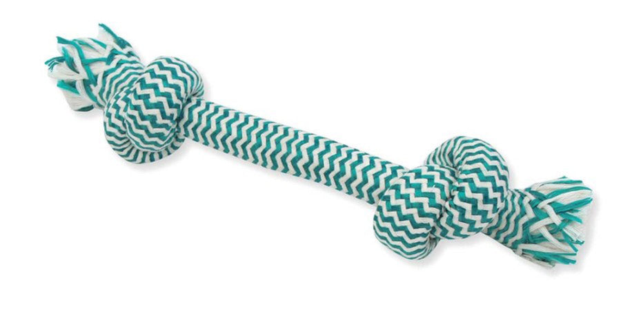 Mammoth Pet Products EXTRA FRESH 2 Knot Bone Toy 2 Knots Rope Bone Multi-Color 13 in Large