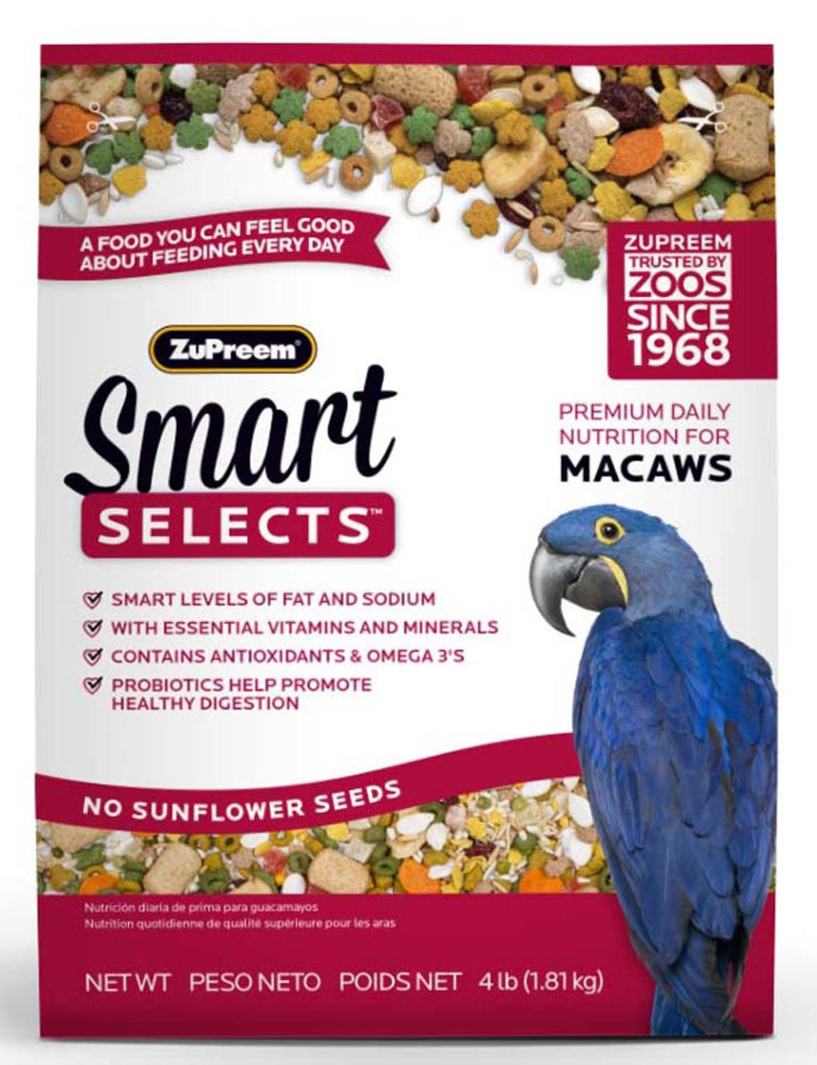 ZuPreem Smart Selects Bird Food for Macaws 4 lb