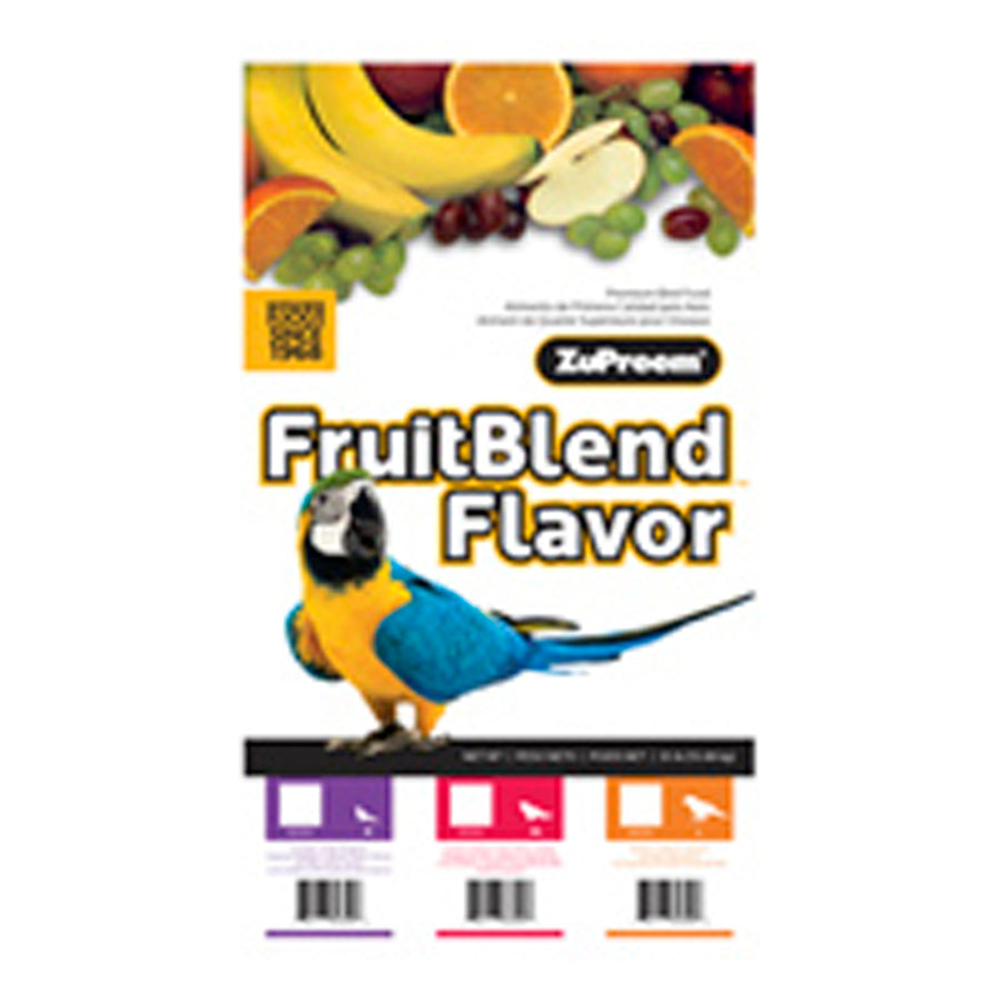 ZuPreem FruitBlend with Natural Flavor Pelleted Bird Food for Medium Birds 35 lb