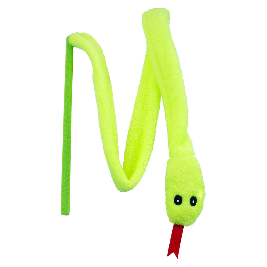 Marshall Pet Products Ferret Teaser Snake Toy Green One Size