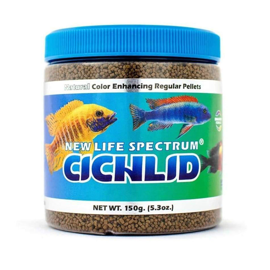 New Life Spectrum Cichlid Sinking Pellets Fish Food 5.3 oz Regular