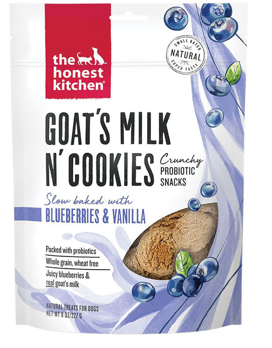 The Honest Kitchen Dog Goats Milk N Cookies Blueberry 8oz.
